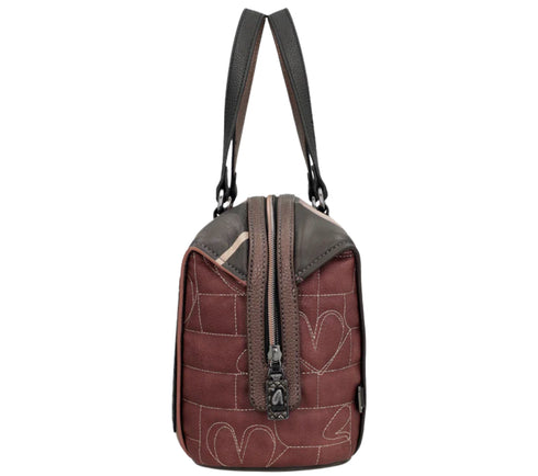 Poseta casual, dama, ANEKKE 41801-397, maro, piele ecologica