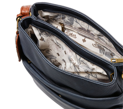 Poseta casual, dama, RIEKER, H1005-14, bleumarin, piele ecologica