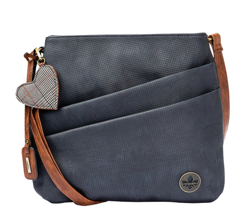 Poseta casual, dama, RIEKER, H1005-14, bleumarin, piele ecologica