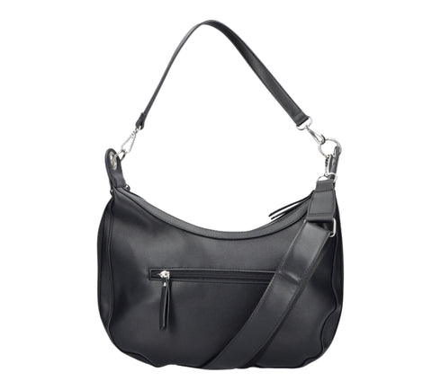 Poseta casual, dama, RIEKER, H1014-00, negru, piele ecologica