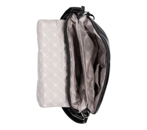 Poseta casual, dama, REMONTE, Q0716-00, negru, piele ecologica