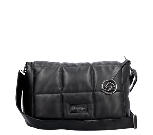 Poseta casual, dama, REMONTE, Q0716-00, negru, piele ecologica