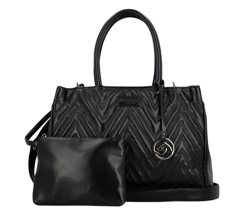 Poseta casual, dama, REMONTE, Q0724-00, negru, piele ecologica