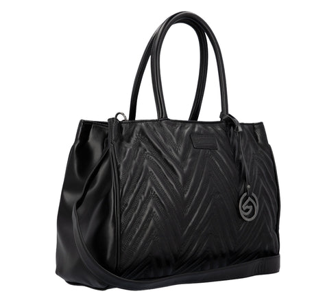 Poseta casual, dama, REMONTE, Q0724-00, negru, piele ecologica