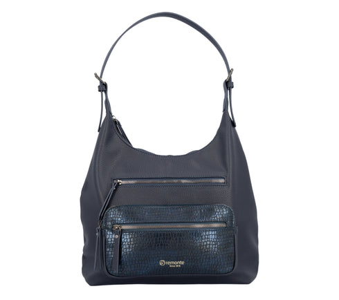 Poseta casual, dama, REMONTE, Q0725-14, bleumarin, piele ecologica