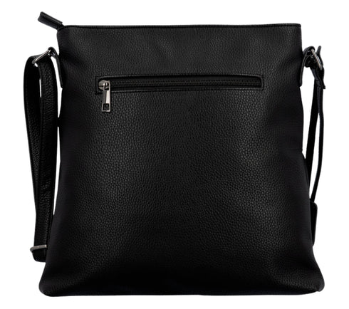 Poseta casual, dama, REMONTE, Q0729-01, negru, piele ecologica