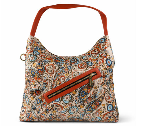 Poseta casual, dama, ADA SHOES, 2525, portocaliu, textil