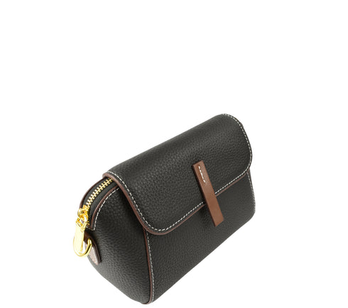 Poseta casual, dama, ADA SHOES, 5588, negru, piele naturala