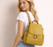 Rucsac casual, dama, ADA SHOES, 8801, galben, piele naturala