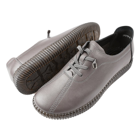 Pantofi casual, dama, FORMAZIONE, S9278-2 gri, piele naturala