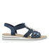 Sandale casual, dama, RIEKER ANTISTRESS, V0649-14 bleumarin, piele ecologica