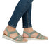 Sandale casual, dama, RIEKER ANTISTRESS, V0649-52 verde, piele ecologica
