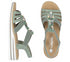 Sandale casual, dama, RIEKER ANTISTRESS, V0649-52 verde, piele ecologica