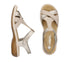 Sandale casual, dama, RIEKER, ANTISTRESS, 65919-61 bej sidef, piele ecologica