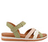 Sandale casual, dama, ANNA VIOTTI, 2478 verde, piele naturala
