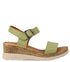 Sandale casual, dama, ANNA VIOTTI, D72-703, verde, piele naturala