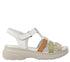Sandale casual, dama, ANNA VIOTTI, D60-336 alb, piele naturala