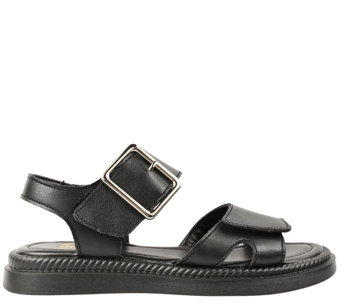 Sandale casual, dama, FORMAZIONE, K246 negru, piele naturala