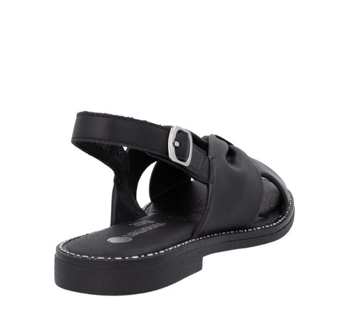 Sandale casual, dama, REMONTE, D3674-00 negru, piele ecologia