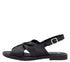 Sandale casual, dama, REMONTE, D3674-00 negru, piele ecologia