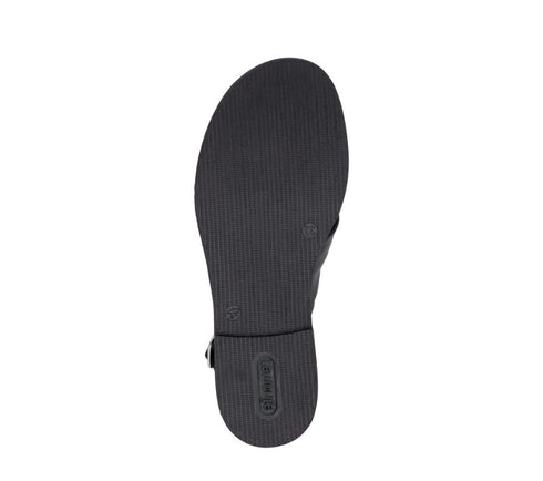 Sandale casual, dama, REMONTE, D3674-00 negru, piele ecologia