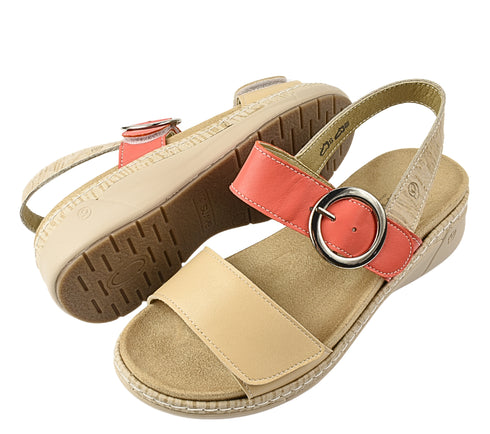 Sandale casual, dama, SUAVE AIR FUNCTION SYSTEM, 18004AT bej, piele naturala