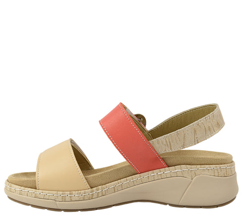 Sandale casual, dama, SUAVE AIR FUNCTION SYSTEM, 18004AT bej, piele naturala