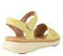 Sandale casual, dama, FORMAZIONE, 90332 galben, piele naturala