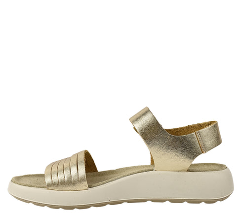 Sandale casual, dama, IMAC, 757081 auriu, piele naturala