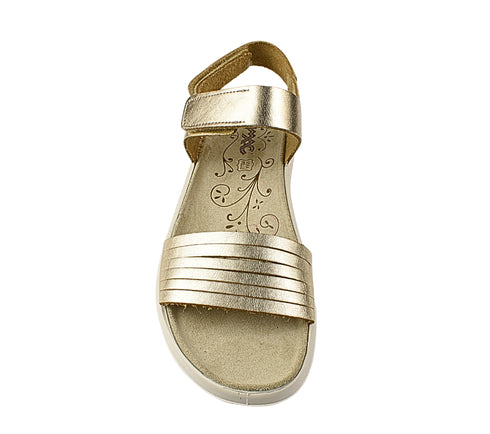 Sandale casual, dama, IMAC, 757081 auriu, piele naturala