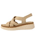 Sandale casual, dama, ANNA VIOTTI, D60-354 bej, piele naturala