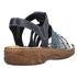 Sandale casual, dama, RIEKER, ANTISTRESS, V2875-90 bleumarin, piele ecologica