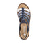 Sandale casual, dama, RIEKER, ANTISTRESS, V2875-90 bleumarin, piele ecologica