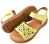 Sandale casual, dama, FORMAZIONE, 33177 galben, piele naturala