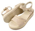 Sandale casual, dama, FORMAZIONE, 50097 crem, piele naturala, platforma