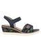 Sandale casual, dama, REMONTE, R6252-15 bleumarin, piele ecologica