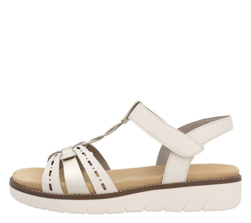 Sandale casual, dama, REMONTE, D2044-60 bej, piele ecologica