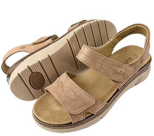 Sandale casual, dama, SUAVE AIR FUNCTION SYSTEM, 12500VT bej, piele naturala