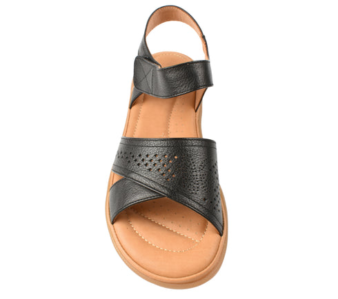 Sandale casual, dama, FORMAZIONE, 33180 negru, piele naturala