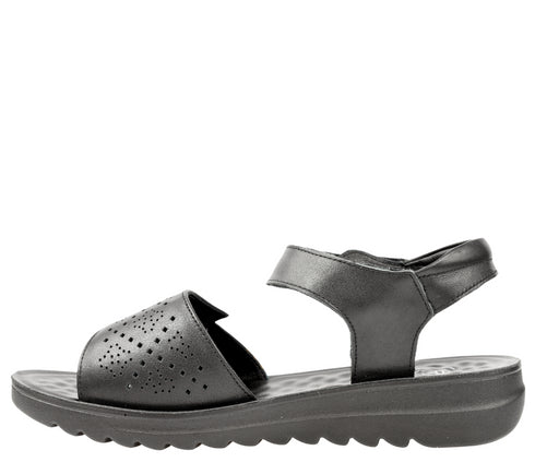 Sandale casual, dama, FORMAZIONE, 27-10 negru, piele naturala