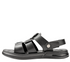 Sandale/Papuci casual, barbati, MELS 95017 negru, piele naturala