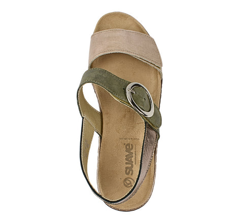 Sandale casual, dama, SUAVE AIR FUNCTION SYSTEM, 18004AT crem, piele naturala