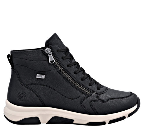 Ghete sport, dama, REMONTE, D1S71-00 negru, piele naturala