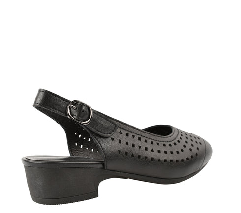 Sandale casual, dama, PASS COLLECTION, X480017D negru, piele naturala