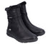 Ghete casual, dama, RIEKER, Z0070-00 negru, piele ecologica