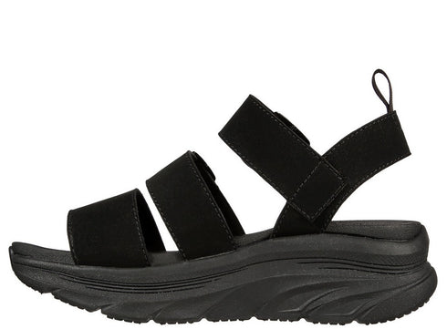 Sandale sport, dama, SKECHERS D'LUX WALKER RETRO COSMOS, 119234-BBK negru, textil