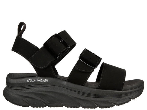 Sandale sport, dama, SKECHERS D'LUX WALKER RETRO COSMOS, 119234-BBK negru, textil