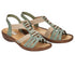 Sandale casual, dama, RIEKER ANTISTRESS, 60851-52 verde, piele ecologica