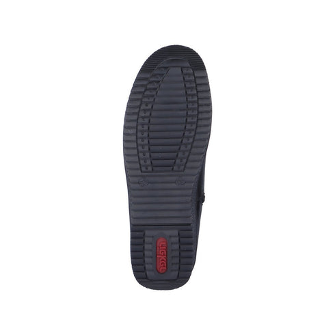 Cizme casual, dama, RIEKER, ANTISTRESS, Y4655-00 negru, piele naturala