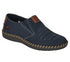 Pantofi casual, barbati, RIEKER, ANTISTRESS, B2457-14 bleumarin, piele nabuc